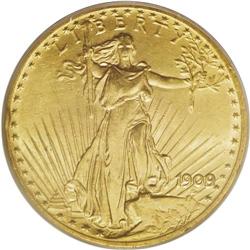 1909/8 $20 MS64 PCGS. Numismatists have come a long wa