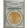 1910-D $20 MS65 PCGS. This satiny sun-gold Gem is well