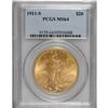 Image 1 : 1911-S $20 MS64 PCGS. Excellent delineation occurs on