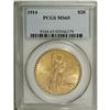 Image 3 : 1914 $20 MS65 PCGS. This lustrous example displays lov