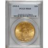 Image 1 : 1915-S $20 MS65 PCGS. Peach-gold surfaces display the