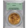 Image 3 : 1921 $20 MS64 PCGS. The 1921 is a classic rarity in th