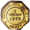 Image 2 : 1853 $1 Liberty Octagonal 1 Dollar, BG-525, High R.6,