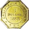 Image 2 : 1853 $1 Liberty Octagonal 1 Dollar, BG-531, R.4, MS63