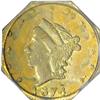 Image 1 : 1874 25C Liberty Octagonal 25 Cents, BG-775, High R.6,