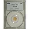 1868 25C Liberty Round 25 Cents, BG-806, R.3, MS66 PCG