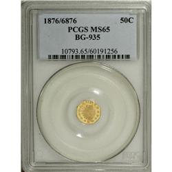 1876/6876 50C Indian Octagonal 50 Cents, BG-935, R.5,