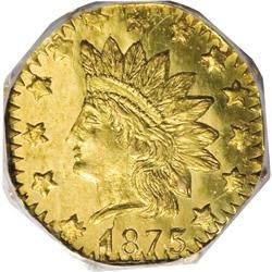 1875 50C Indian Octagonal 50 Cents, BG-948, High R.5,