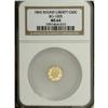 1865 50C Liberty Round 50 Cents, BG-1005, Low R.5, MS6