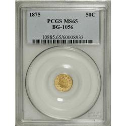 1875 50C Indian Round 50 Cents, BG-1056, High R.4, MS6