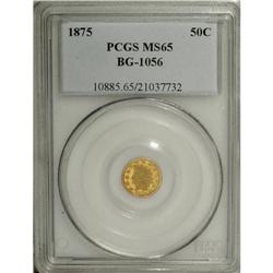 1875 50C Indian Round 50 Cents, BG-1056, High R.4, MS6