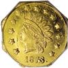 Image 1 : 1873/2 $1 Indian Octagonal 1 Dollar, BG-1121, Low R.7,
