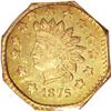 Image 1 : 1875 $1 Indian Octagonal 1 Dollar, BG-1127, R.4, MS64