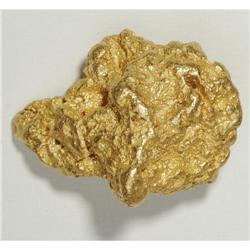 110.7-Gram Gold Nugget.: This bright gold nugget comes