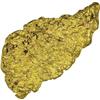 Image 1 : Flat 151-Gram Gold Nugget. Long, flat, and tapering in