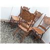 Image 3 : 0I --4 Pressed Back Chairs