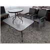 Image 1 : 0J --Outside Patio Table w Small Side table & 6 Chairs
