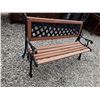 Image 1 : 0L --Wood and Iron Park Bench