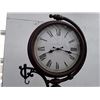 Image 2 : 0P --Tall metal Clock with Thermometer