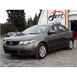 A8 --  2010 KIA FORTE LX, BROWN, 165,708 KMS  "NO RESERVE"