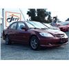 Image 3 : L2 --  2005 HONDA CIVIC LX , Red , 299831  KM's