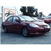 Image 3 : L2 --  2005 HONDA CIVIC LX , Red , 299831  KM's