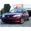 Image 9 : L2 --  2005 HONDA CIVIC LX , Red , 299831  KM's