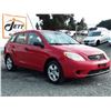 Image 3 : B5 --  2005 TOYOTA MATRIX XR  , Red , 69,810 TMU  KM's