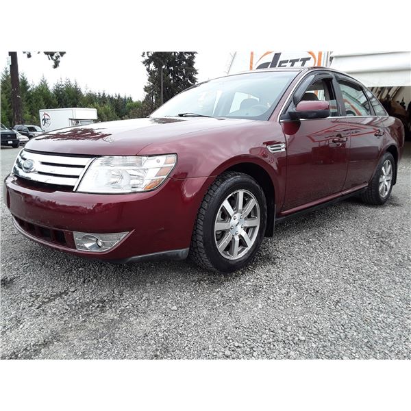 D3 --  2008 FORD TAURUS SEL , Red , 65269  KM's