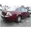 Image 5 : D3 --  2008 FORD TAURUS SEL , Red , 65269  KM's