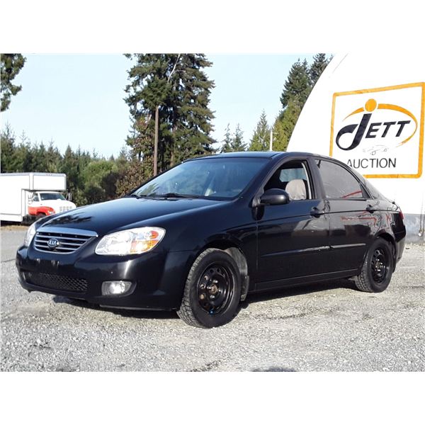 A10 --  2008 KIA SPECTRA EX , Black , 293289  KM's
