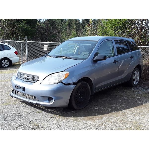 A11 --  2006 TOYOTA MATRIX , Blue , 158575  KM's
