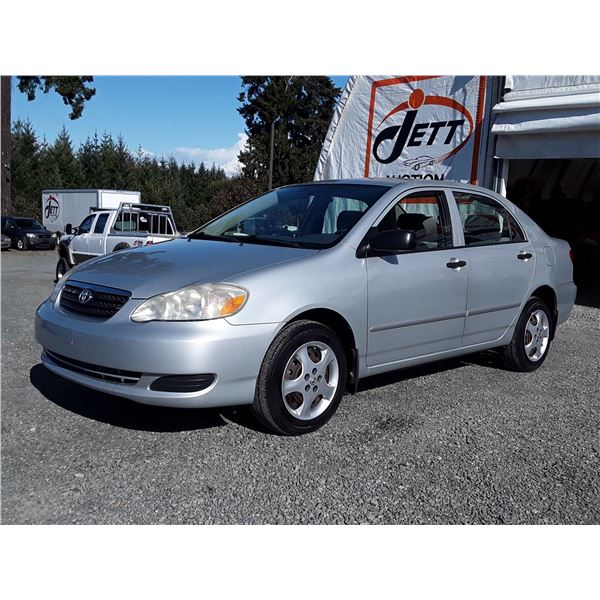 B6 --  2005 TOYOTA COROLLA CE , Silver , 238731  KM's