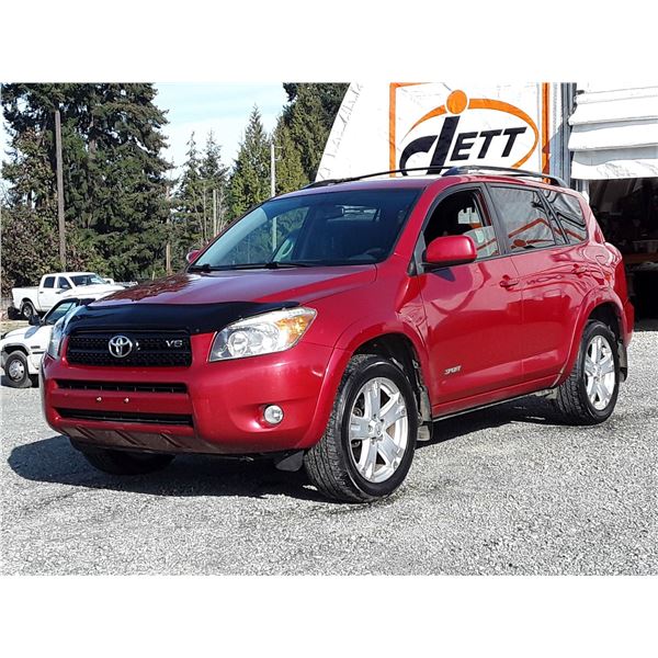 G2 --  2007 TOYOTA RAV4 SPORT , Red , 325411  KM's