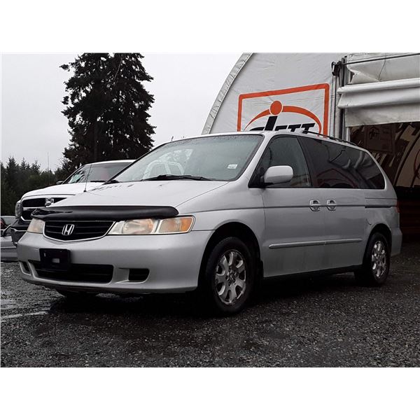 L4 --  2002 HONDA ODYSSEY EX  , Silver , 279584  KM's