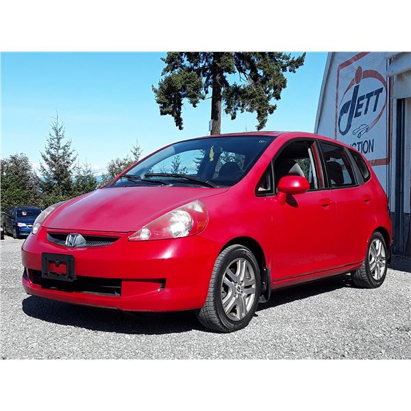 C3 --  2008 HONDA FIT , Red , 226283  KM's