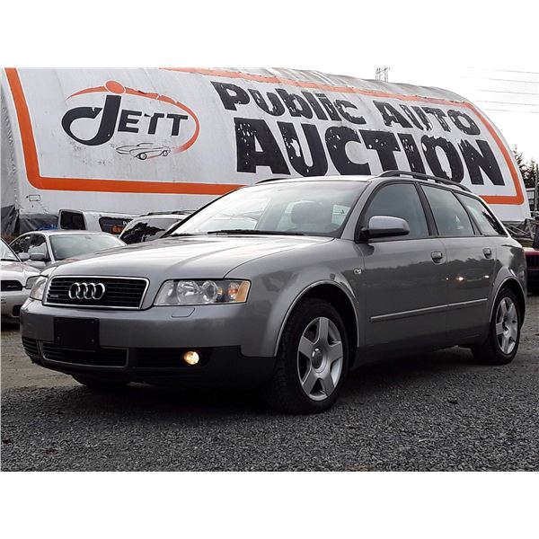 E5 --  2002 AUDI A4 1.8T AVANT QUATTRO , Grey , 196255  KM's