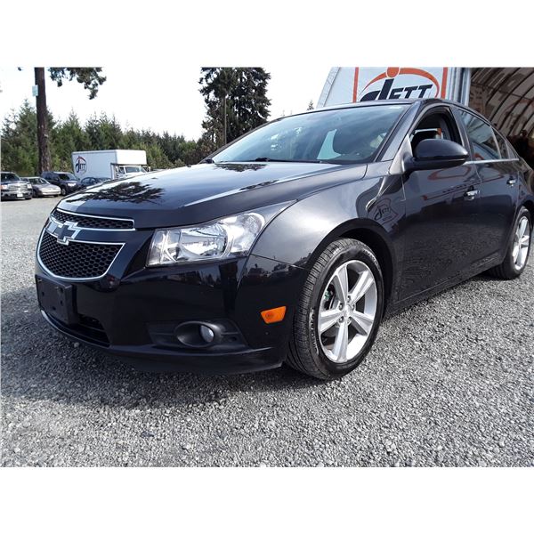 D1 --  2012 CHEVROLET CRUZE LTZ , Black , 123899  KM's