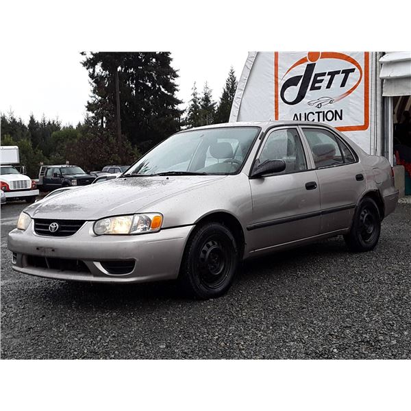 A12C --  2001 TOYOTA COROLLA CE , Brown , 5  KM's