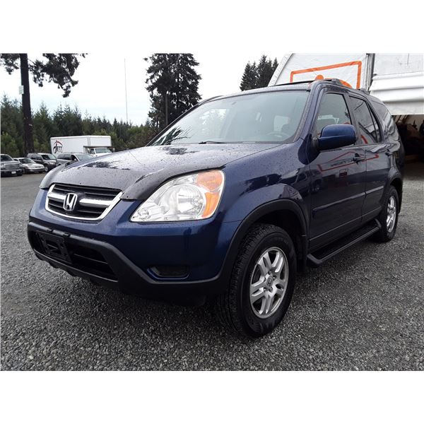 L3 --  2002 HONDA CRV EX , Blue , 280800  KM's