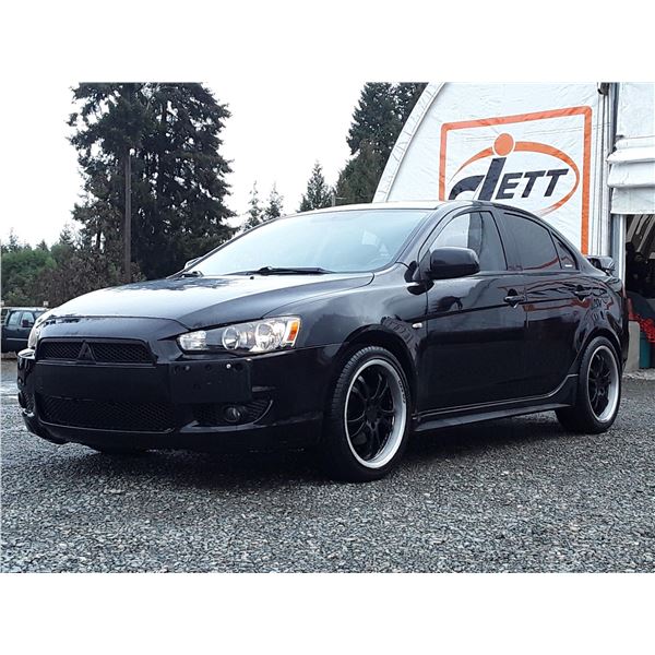 D6 --  2009 MITSUBISHI LANCER GTS , Black , 141,191 MILES  KM's