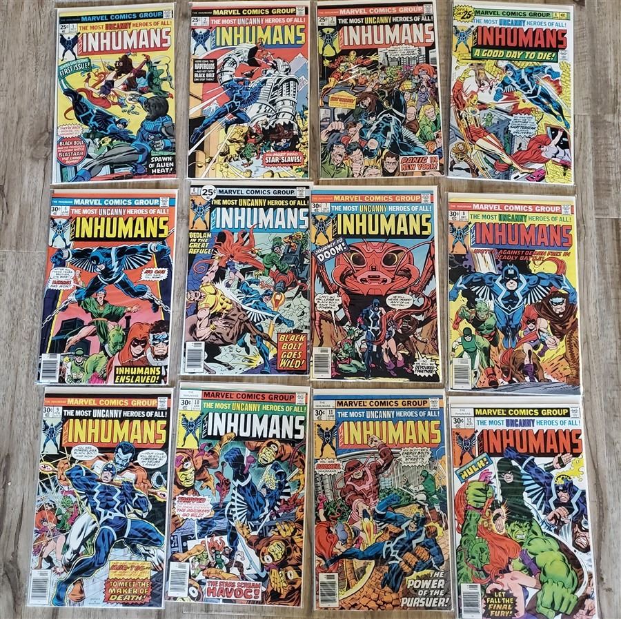 Marvel Inhumans Book Lot of 12 Marvel Comic Books - The Inhumans