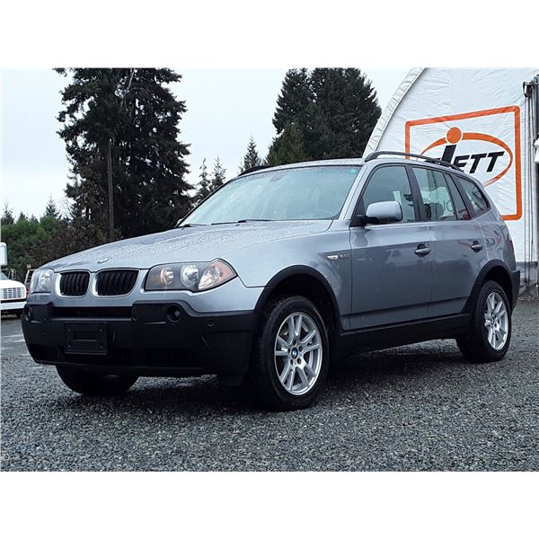 C2 --  2005 BMW X3 2.5I , Grey , 206717  KM's