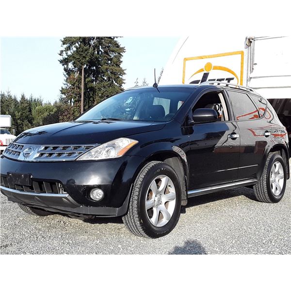 D2 --  2007 NISSAN MURANO SL , Black , 287256  KM's