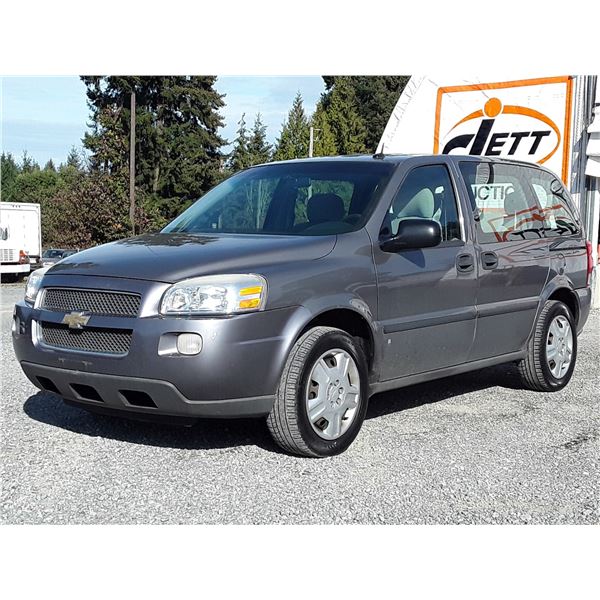 I1 --  2007 CHEVROLET UPLANDER LS , Grey , 164707  KM's