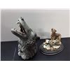 Image 1 : Howling Wolf Figurines