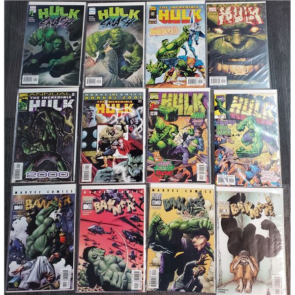 0ZE --  Lot of 12 Misc Series HULK Comic Books