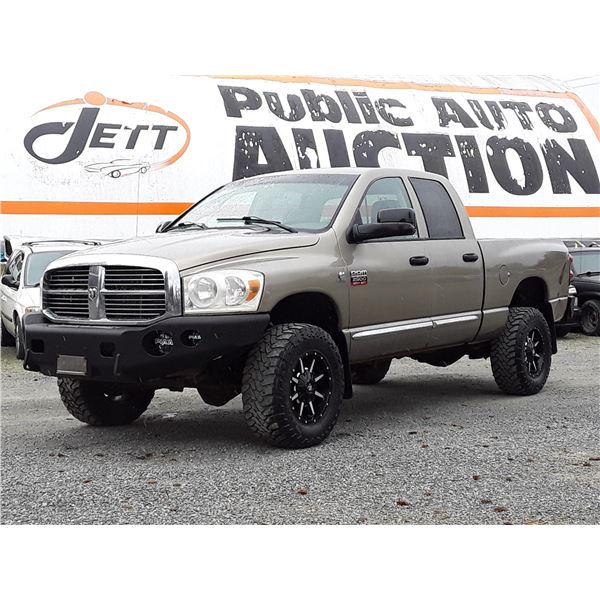 H2 --  2008 DODGE RAM 2500 ST QUAD 4X4 , Gold , 312251  KM's