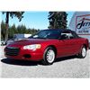 Image 1 : C2 --  2004 CHRYSLER SEBRING LX CONVERTIBLE, RED, 268,901 KMS