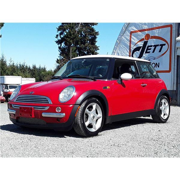 E2 --  2002 MINI COOPER , Red , 136822  KM's